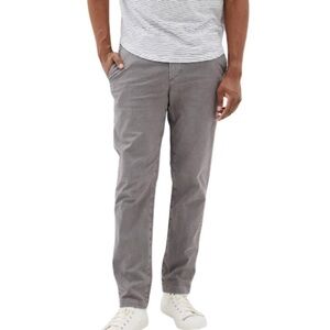American Eagle Mens Grey Extreme Flex Original Straight Lived-In Khaki Pants 34